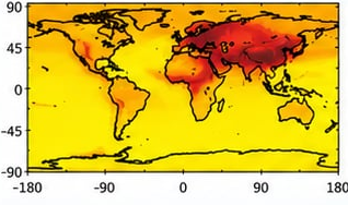Global aerosol distribution map